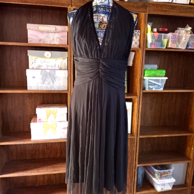Mixit Black Midi Dress Sophisticated And Timeless